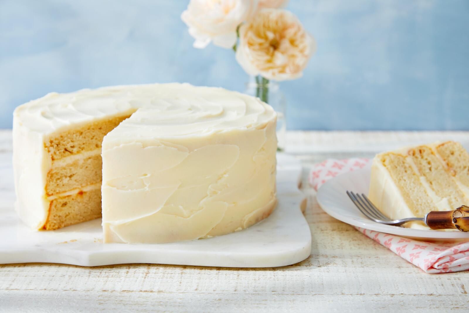 Orange Cake with Orange Buttercream Frosting - TeaTime Magazine