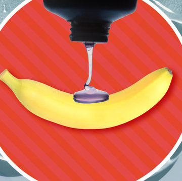 gel being poured onto banana photo collage