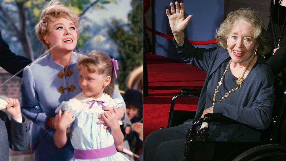 Glynis Johns in Mary Poppins and Glynis Johns in 2004