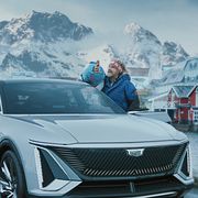 general motors' big game ad stars will ferrell, who discovers norway far outpaces the united states in electric vehicle adoption in the commercial, "no way, norway," kenan thompson and awkwafina join ferrell on his action packed journey to give norwegians a piece of his mind
