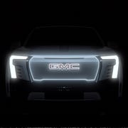2023 GMC Sierra Denali Electric gmc gives a first look at its upcoming electric sierra denali pickup, previewing the truck’s unique and premium exterior lighting sequence