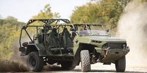 the infantry squad vehicle demonstrates its rugged off road capabilities