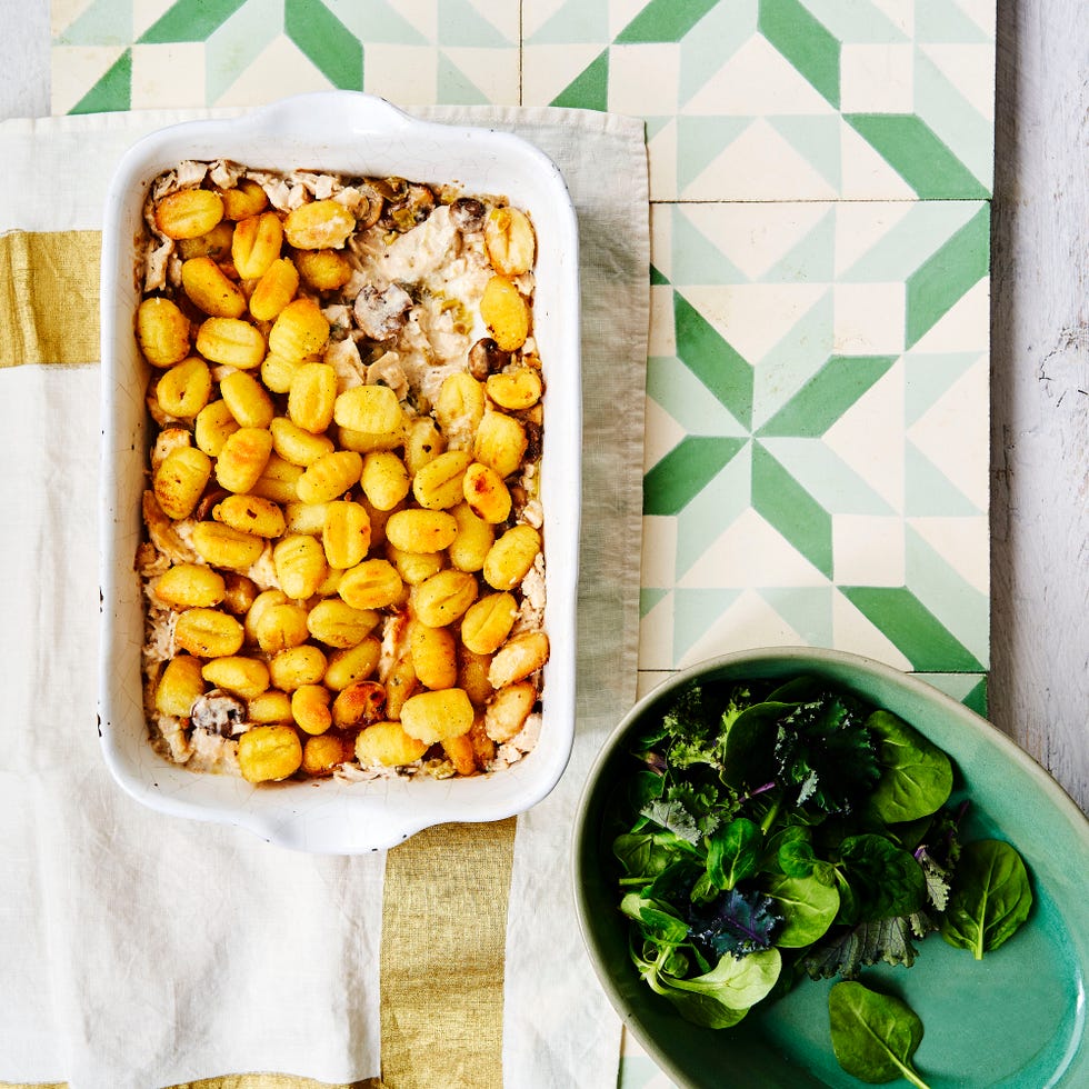 gnocchi topped chicken pie