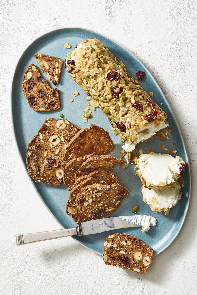 goat cheese log with granola