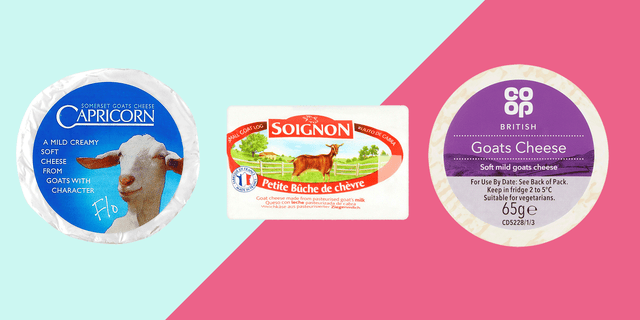 Three of the best goat's cheeses you can buy. 