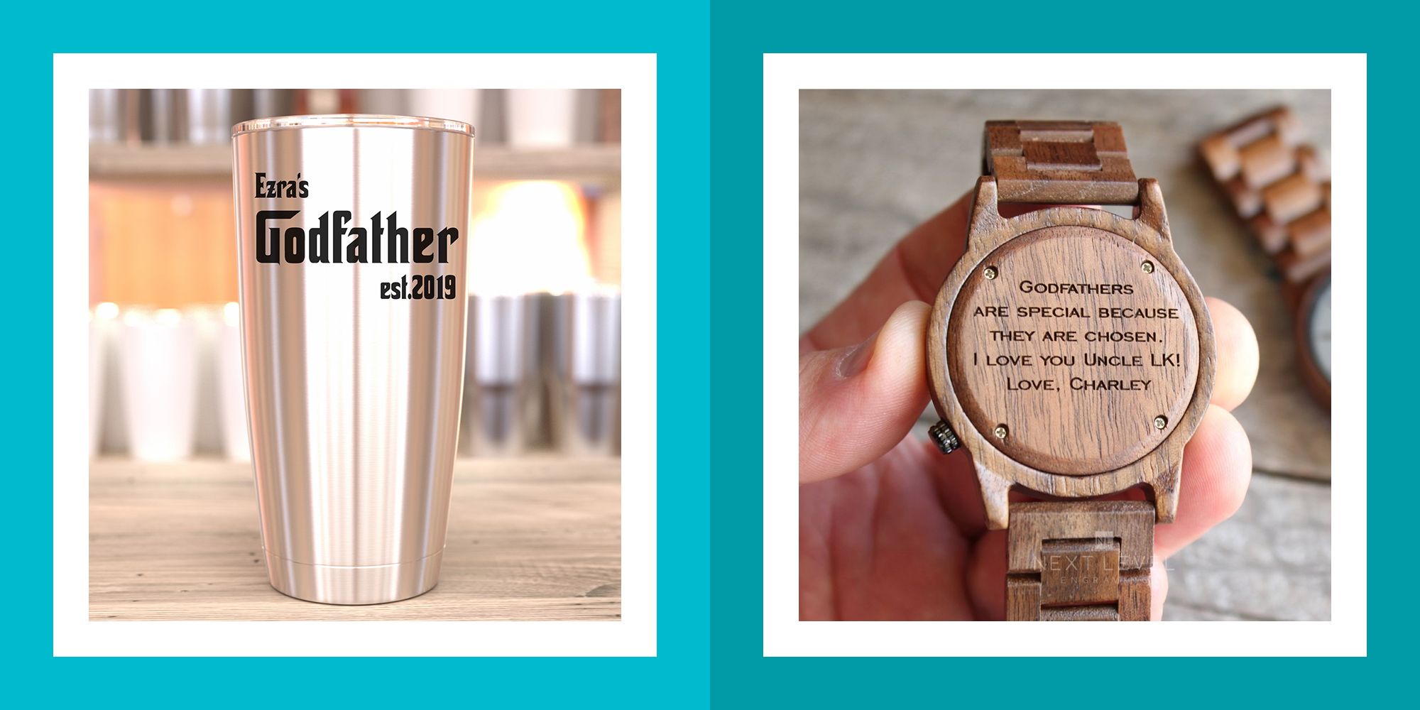 Godfather gift for Father's day, custom engraved watch for goddad, goddaddy gift, godfather watch, unique godfather gift, gift from top godson