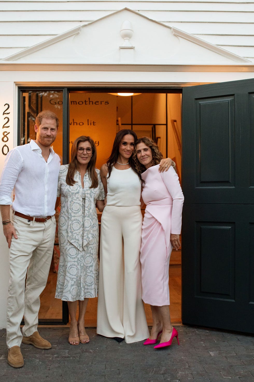 the sussexes with the founders of godmothers, victoria jackson and jennifer rudolph walsh