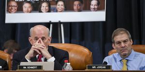 washington, dc   december 12 representative louie gohmert, a republican from texas, and representative jim jordan, a republican from ohio, listen to remarks during a house judiciary committee markup of articles of impeachment against president donald trump at the longworth house office building on december 12, 2019 in washington, dc  the articles of impeachment charge trump with abuse of power and obstruction of congress house democrats claim that trump posed a 'clear and present danger' to national security and the 2020 election in his dealings with ukraine over the past year  photo by jonathan newton poolgetty images