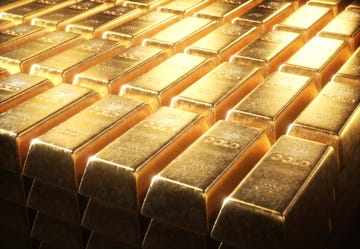 gold bars, illustration