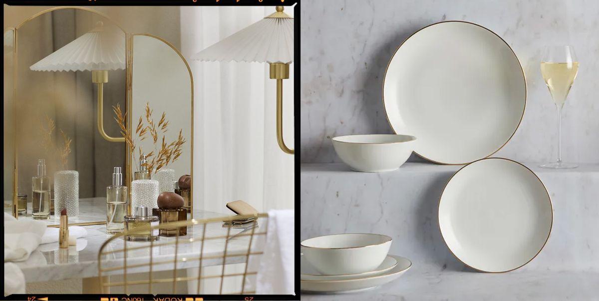 gold home accessories
