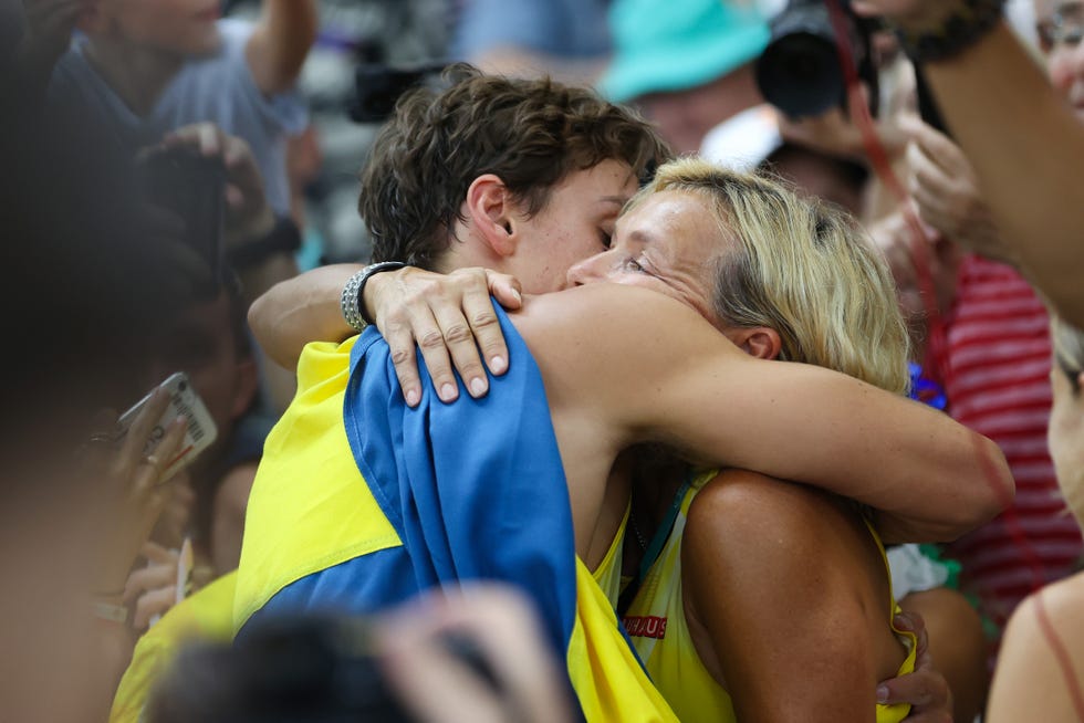 armand duplantis y su madre helena