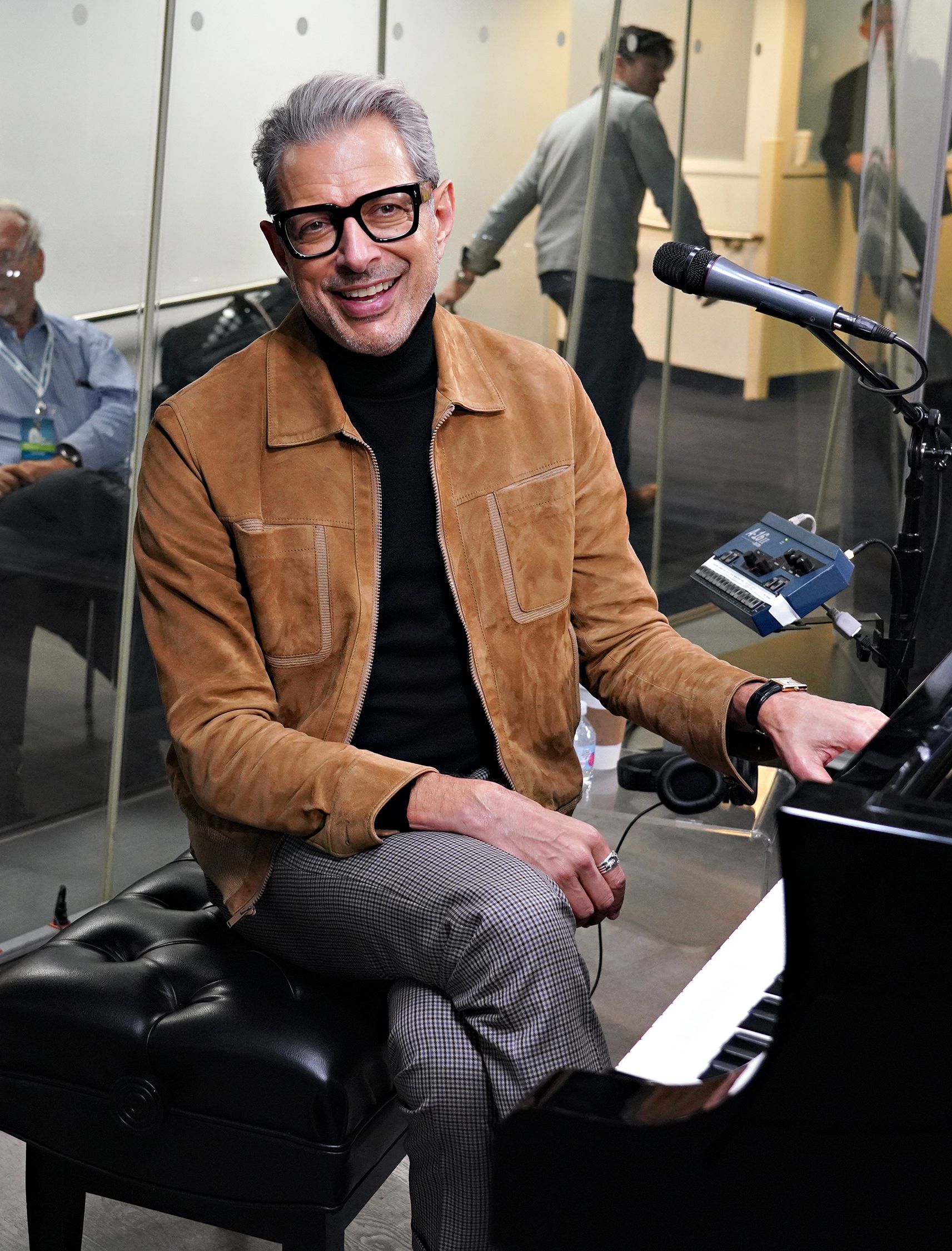 Jeff Goldblum's Stylish Suede Jacket