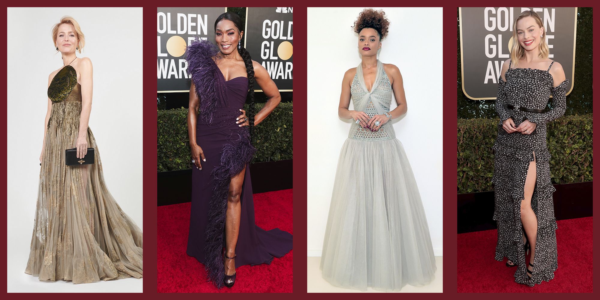 All Golden Globes 2021 Celebrity Red Carpet Dresses and Looks