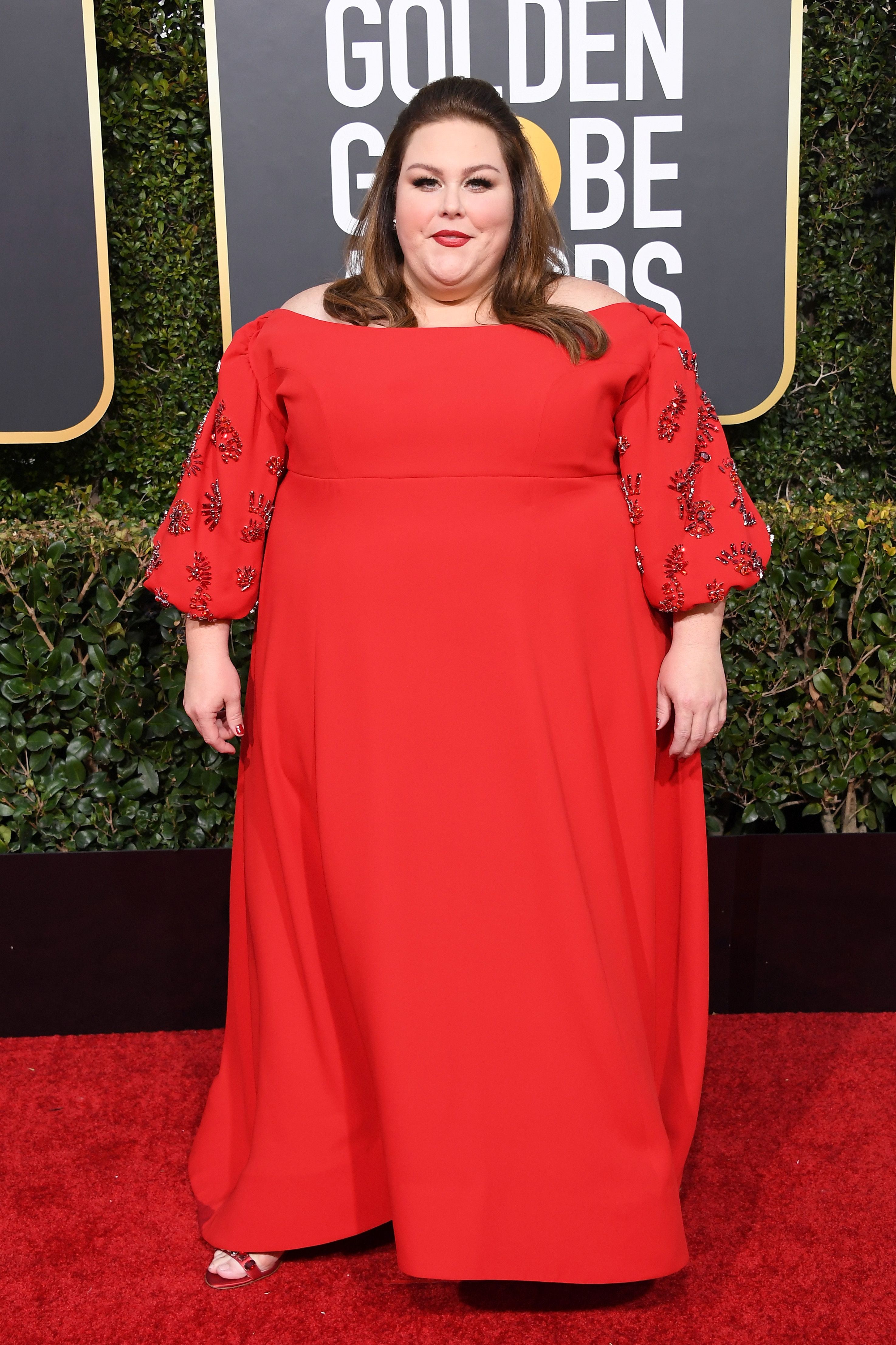 Chrissy metz golden 2025 globes 2019 dress