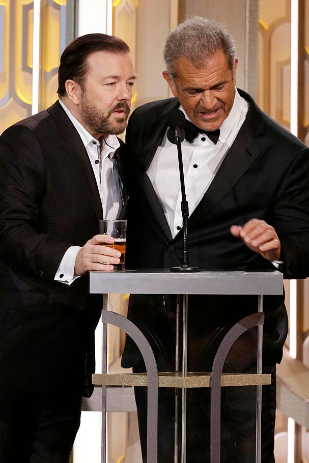 Golden Globes Most Awkward Moments Ever - Ricky Gervais and Mel Gibson