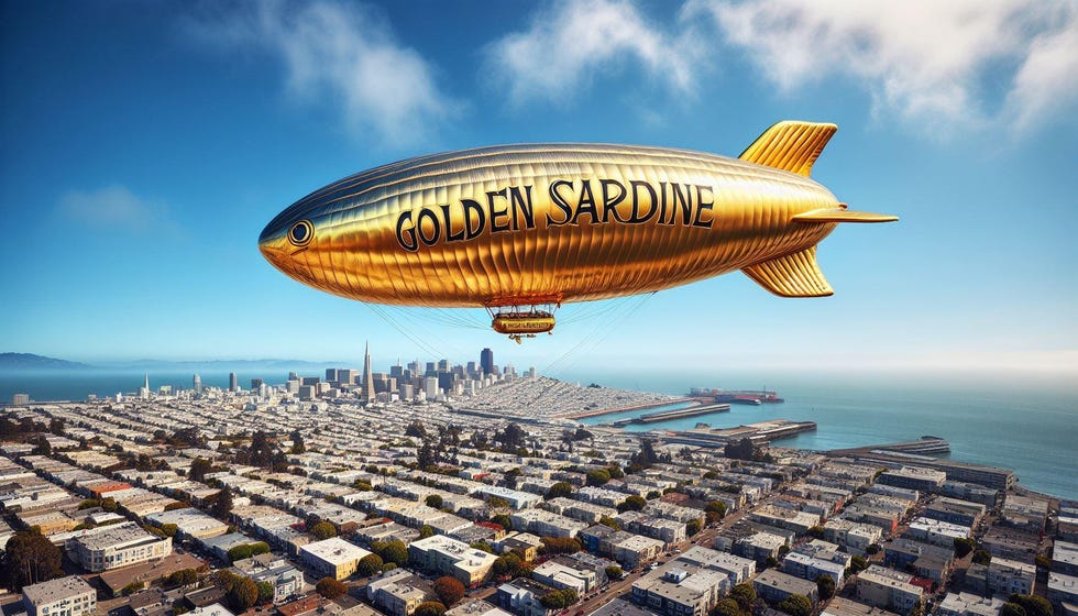 a hot air balloon over a city