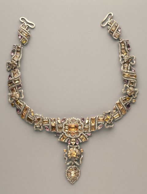 french 18th century topaz necklace