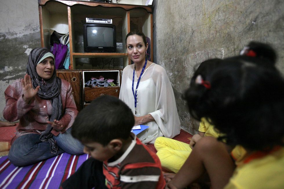 Angelina Jolie And Brad Pitt Visit Iraqi Refugees In Syria