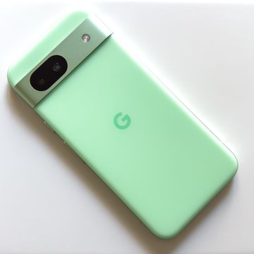 a green cell phone
