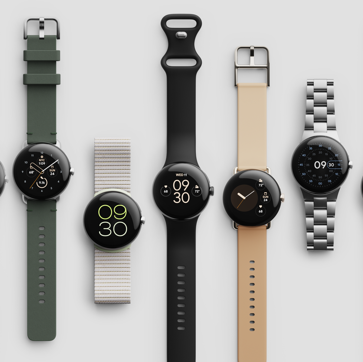 Google」初のスマートウォッチ”Pixel Watch”発表、41mmの美しいガラス