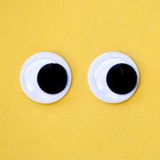 googly eyes on yellow