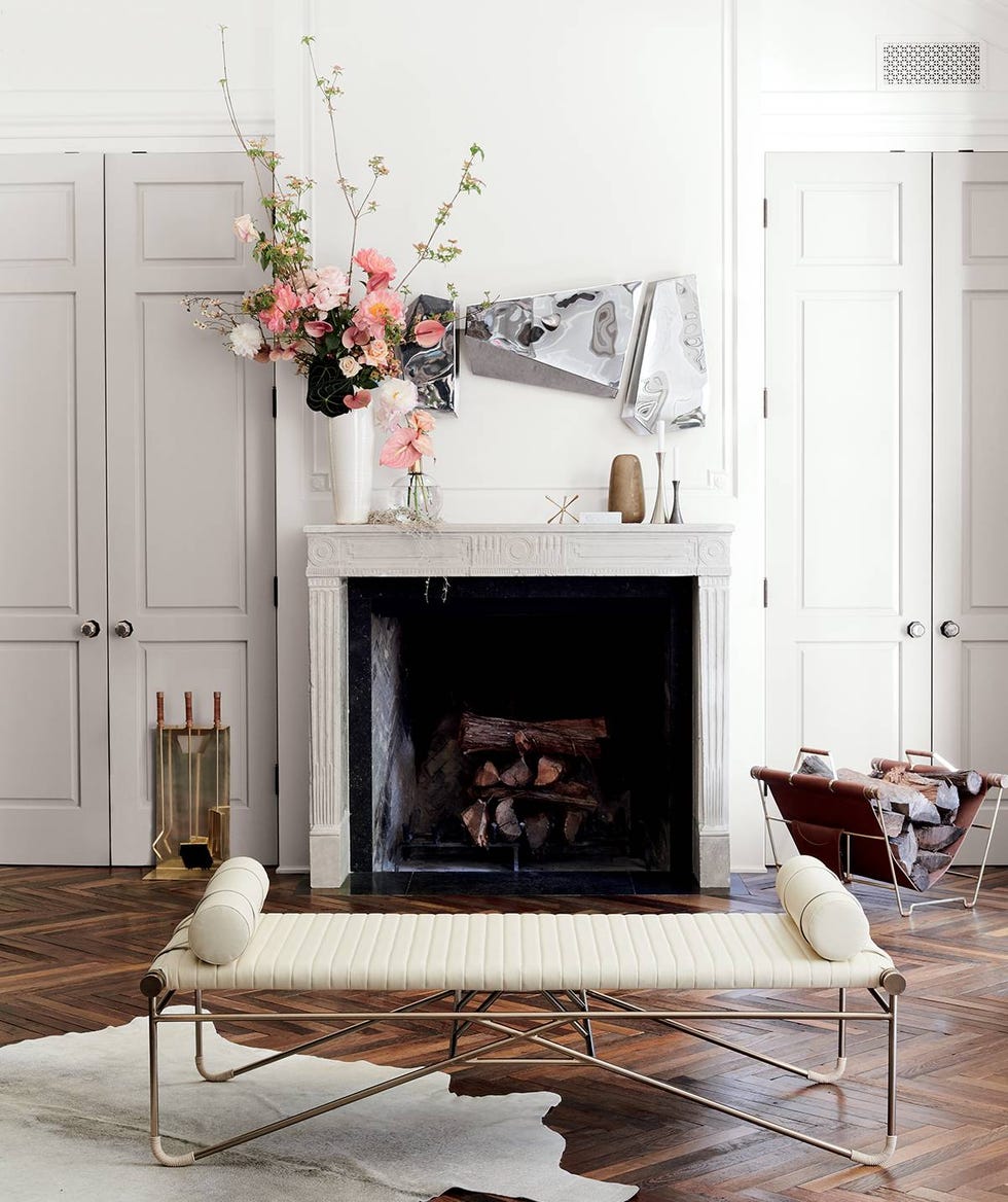 Living room, Room, Furniture, Fireplace, Hearth, Interior design, Property, Home, Table, Couch, 