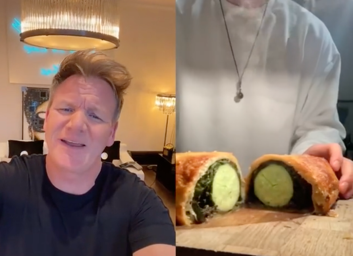 Gordon Ramsay Roasted A Cucumber Wellington On TikTok