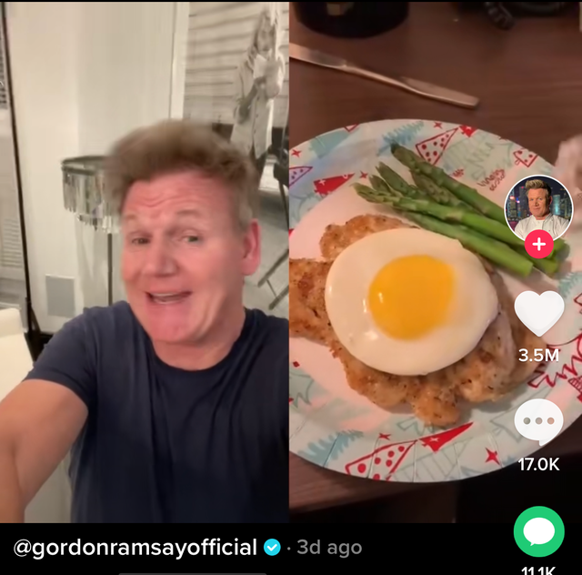 gordon ramsay gave props to a man who was cooking in his hotel room