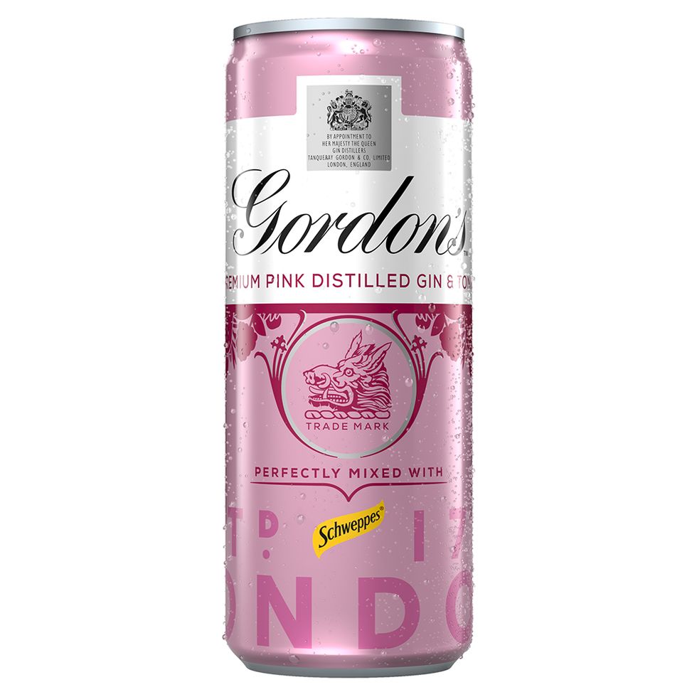 Gordon's pink gin is now available in a tin! 