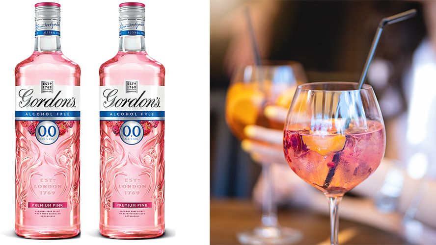 A Gin Non-Alcoholic In Edition Now Pink Comes Gordon\'s