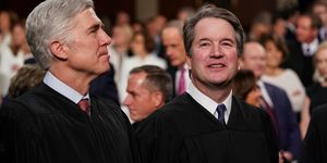 february 5, 2019   washington, dc supreme court  neil gorsuch, left, and brett kavanaugh at the capitol in washington, dc on february 5, 2019 doug millsthe new york times pool photo nytsotu