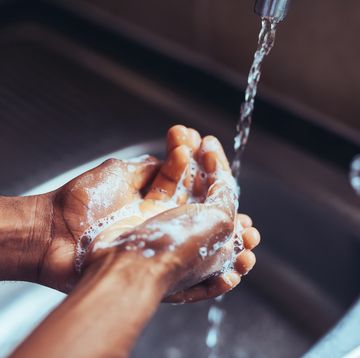 water softener   washing hands