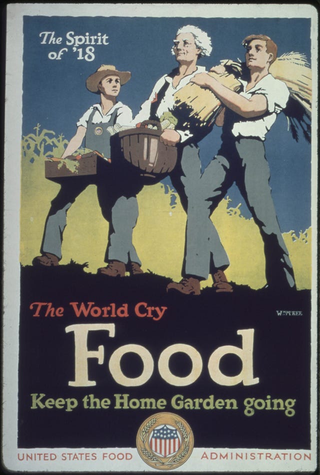 wwi food conservation effort    victory gardens