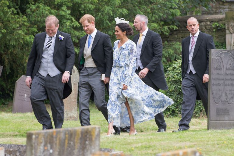 Meghan Markle attends wedding with Prince Harry