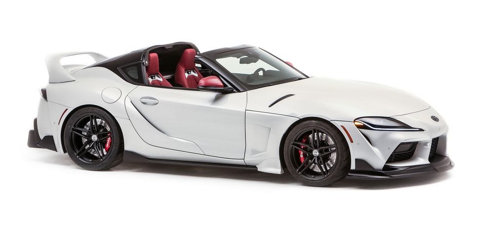 Toyota Supra With Targa Top Revealed - SEMA Sport Top Concept