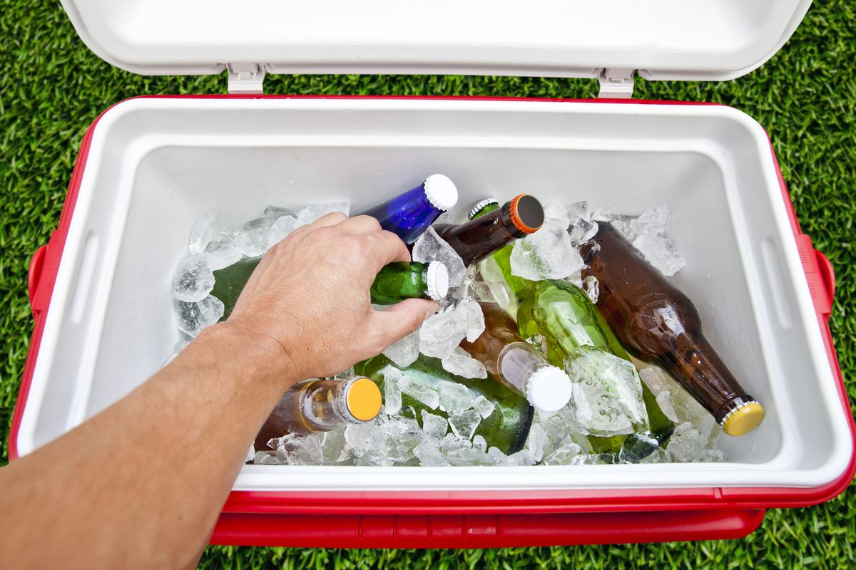 Grabbing Beer from a Cooler