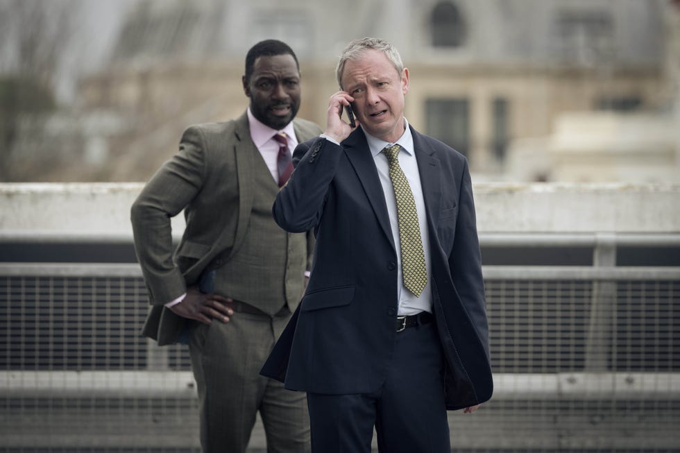 tall story pictures foritv and itvxgrace series 4pictured:john simm as ds roy grace and richie campbell as branson.this image is under copyright and can only be reproduced for editorial purposes in your print or online publication. this image cannot be syndicated to any other third party.copyright itvfor further information please contact:patrick.smith@itv.com 07909906963