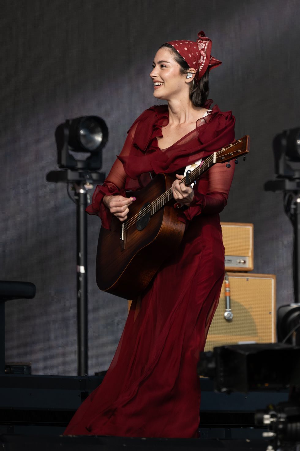 Gracie Abrams on the Glastonbury 2025 stage