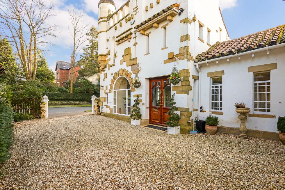 a unique opportunity to purchase a grade ii listed 'mini castle' has just arisen in knutsford, cheshire