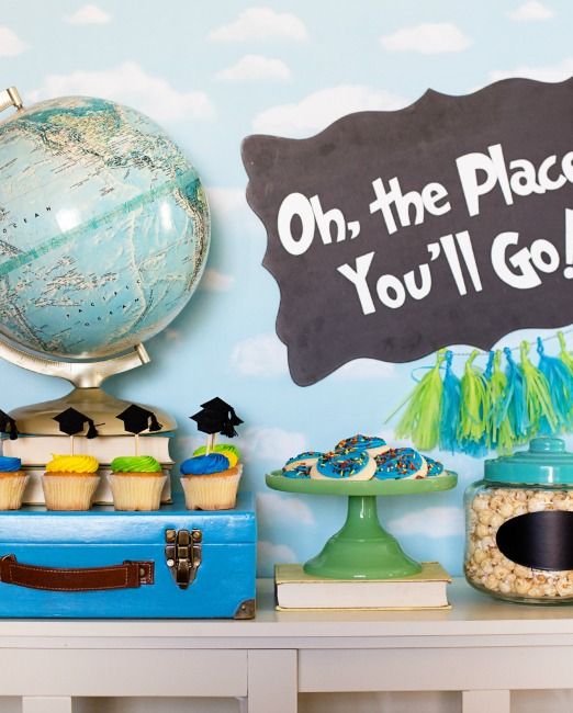 graduation party ideas oh the places you'll go theme