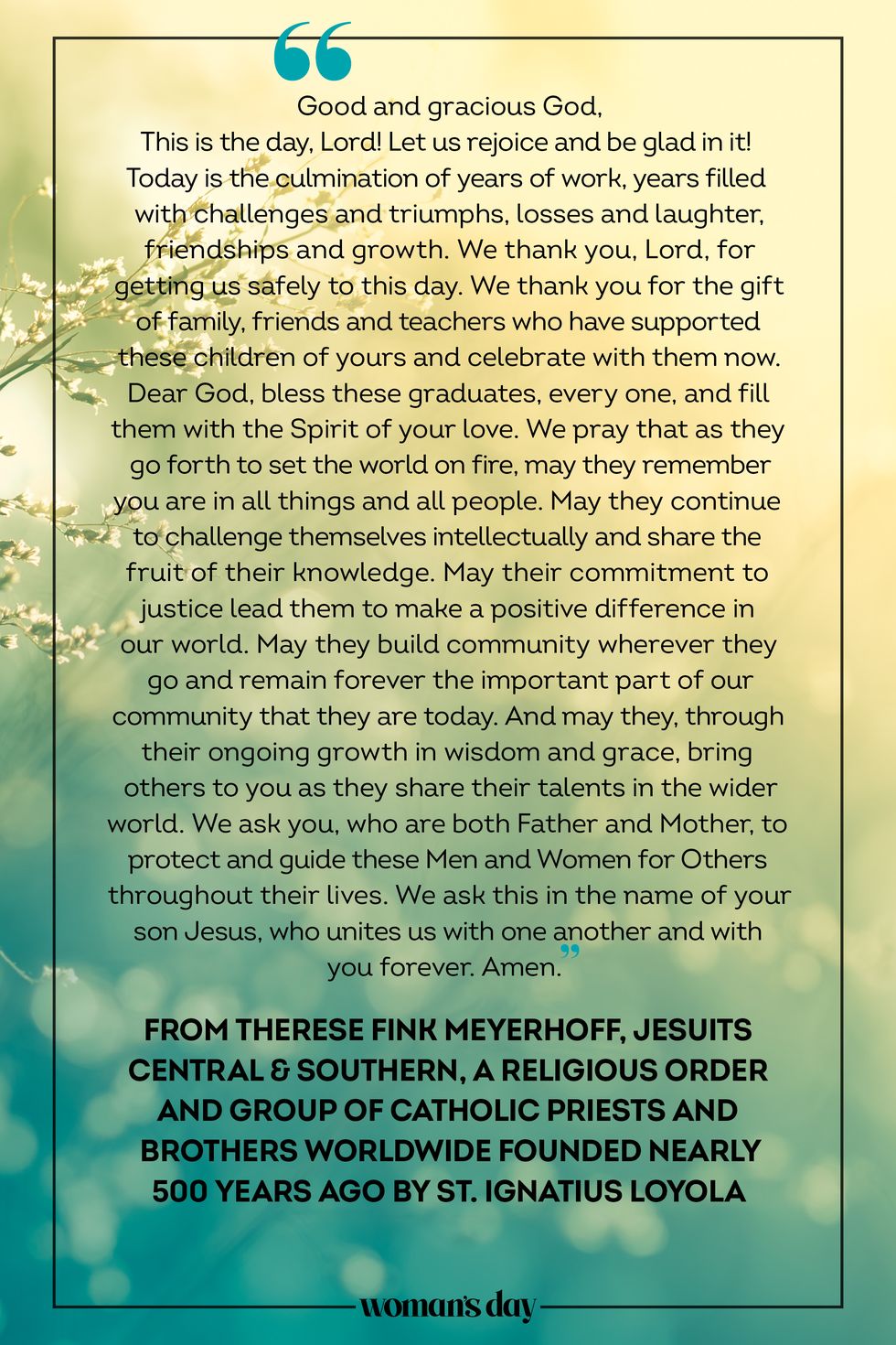 Prayer For The Graduate - CHURCHGISTS.COM