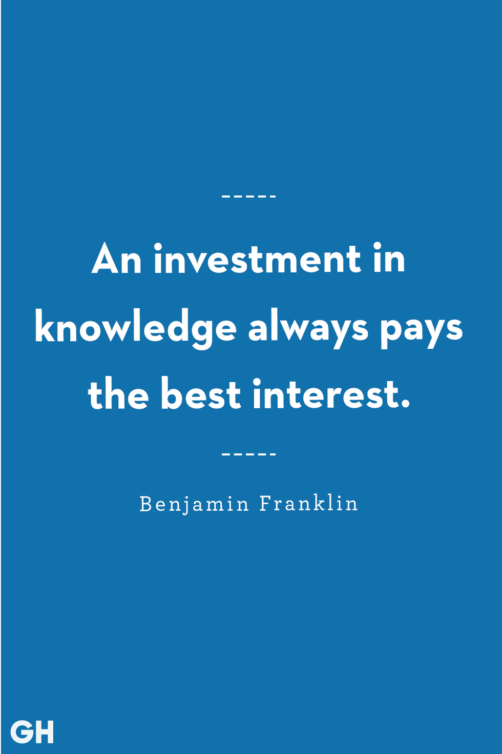 graduation quotes — benjamin franklin