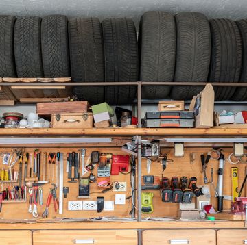 garage wood shelves