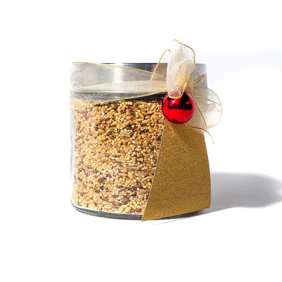 maple walnut multi grain porridge mix in a jar, edible gifts