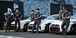l to r mariano gonzales, darren barnet, maximilian mundt, archie madekwe, harki bhambra and pepe barroso silva star in columbia pictures gran turismo photo by gordon timpen