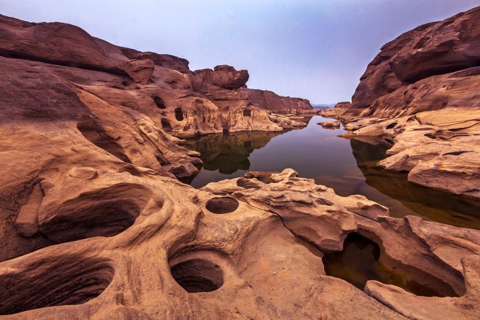De Sam Pan Bokcanyon in de provincie Ubon Ratchathani Thailand