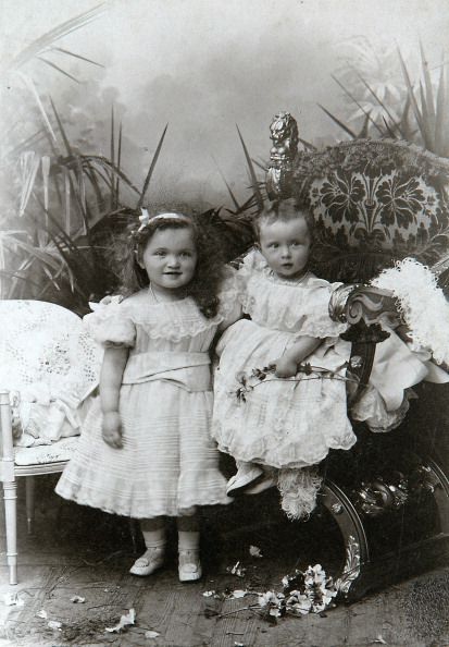 grand duchesses olga nikolaevna and tatiana nikolaievna of russia, late 19th century