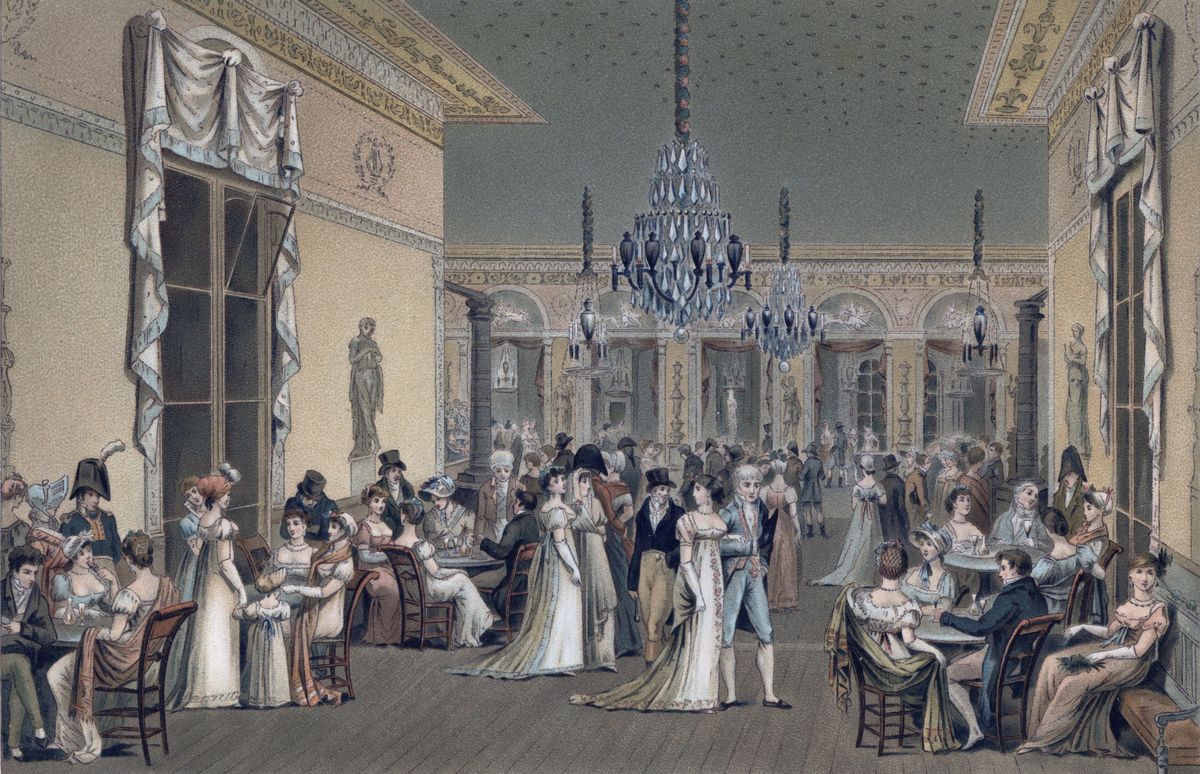 grand salon, paris, early 19th century