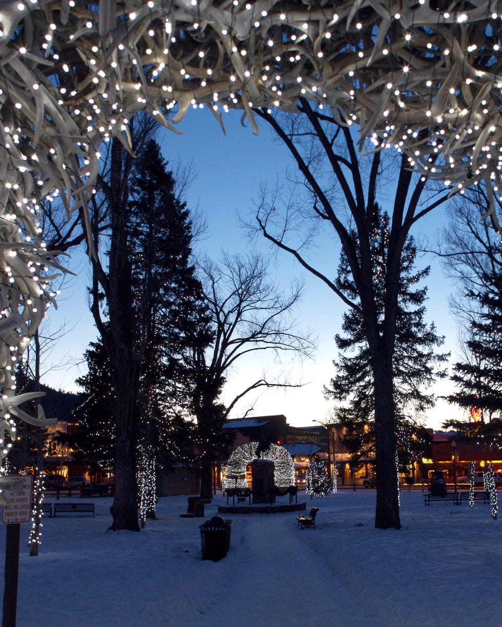 best christmas towns grand tetons