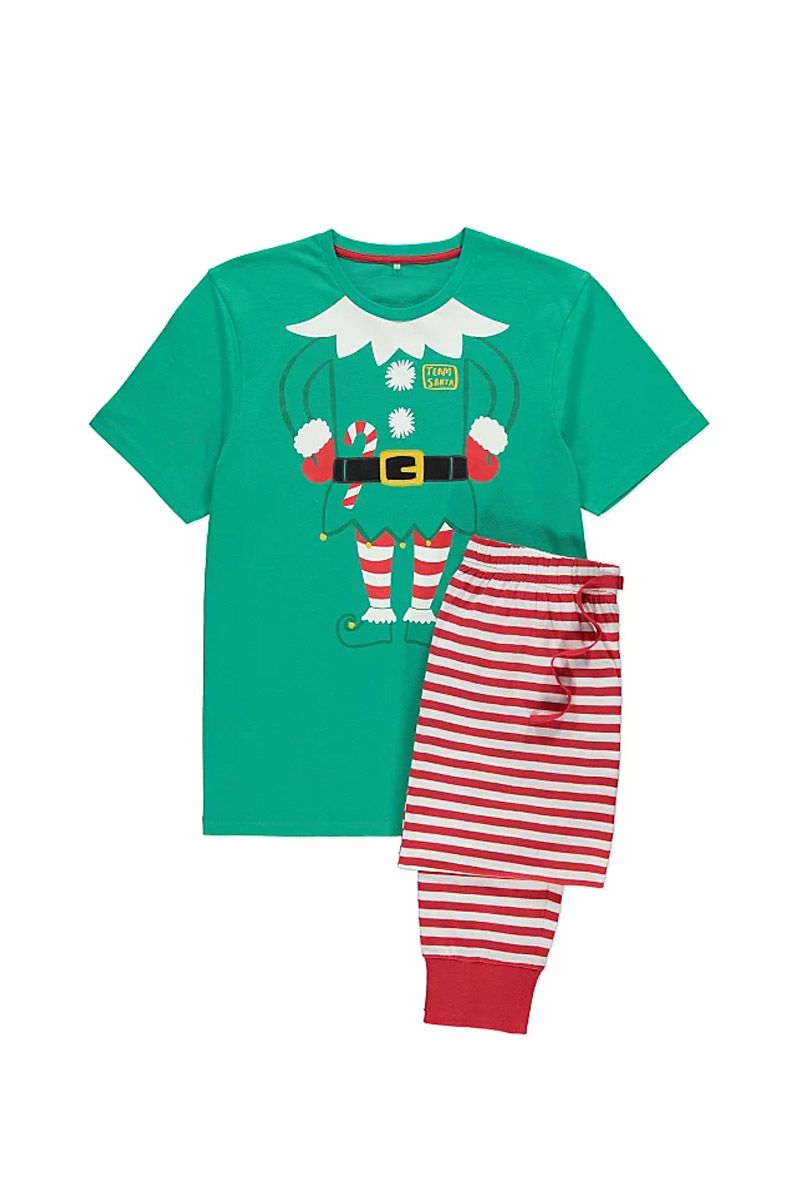 Asda Christmas pyjamas Asda s Elf family Christmas pyjamas